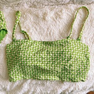 Aerie Daisy Longline Swim Top